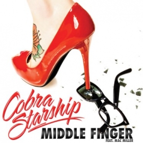 Mac Miller joins the pop-punk boys of Cobra Starship in 'Middle Finger' fun video!