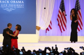 Jennifer Hudson and Alicia Keys sing at Inaugural Balls for Obama