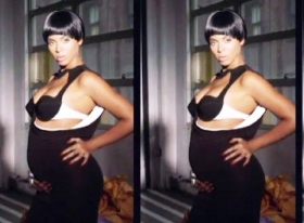 Beyonce revealed video teaser of 'Countdown' with her baby bump