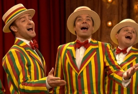 Justin Timberlake performs Sexyback with Barbershop Quartet on Late Night
