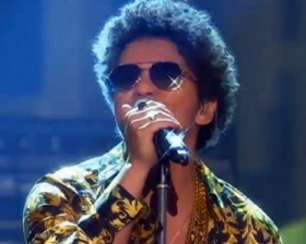 Bruno Mars performs on 'Wetten, Dass..'