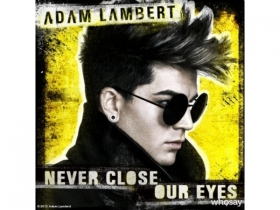 Adam Lambert debuts cover art for second single Never Close Our Eyes ft Bruno Mars