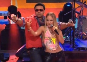 Shaggy and Kat Deluna perform 'Dame' on Jay Leno's Show