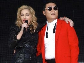 Madonna Dances Gangnam Style With PSY at New York