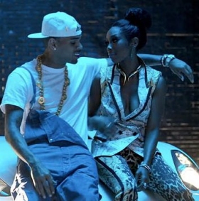 Brandy is sexy and flirtatious in her new clip Put It Down feat Chris Brown