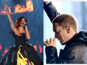 Eminem's and RiRi's performances on 53rd Grammy Awards