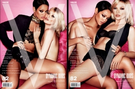 Rihanna and Kate Moss on the cover of V Magazine