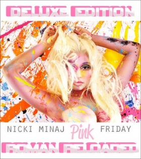 Nicki Minaj unwrapped cover art of Deluxe version of Roman Reloaded album