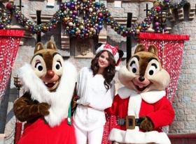 Selena Gomez performance at Disney Christmas Day Parade