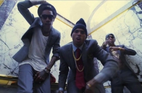 Chris Brown and fellows Wiz Khalifa and Big Sean feature in new clip Till I Die